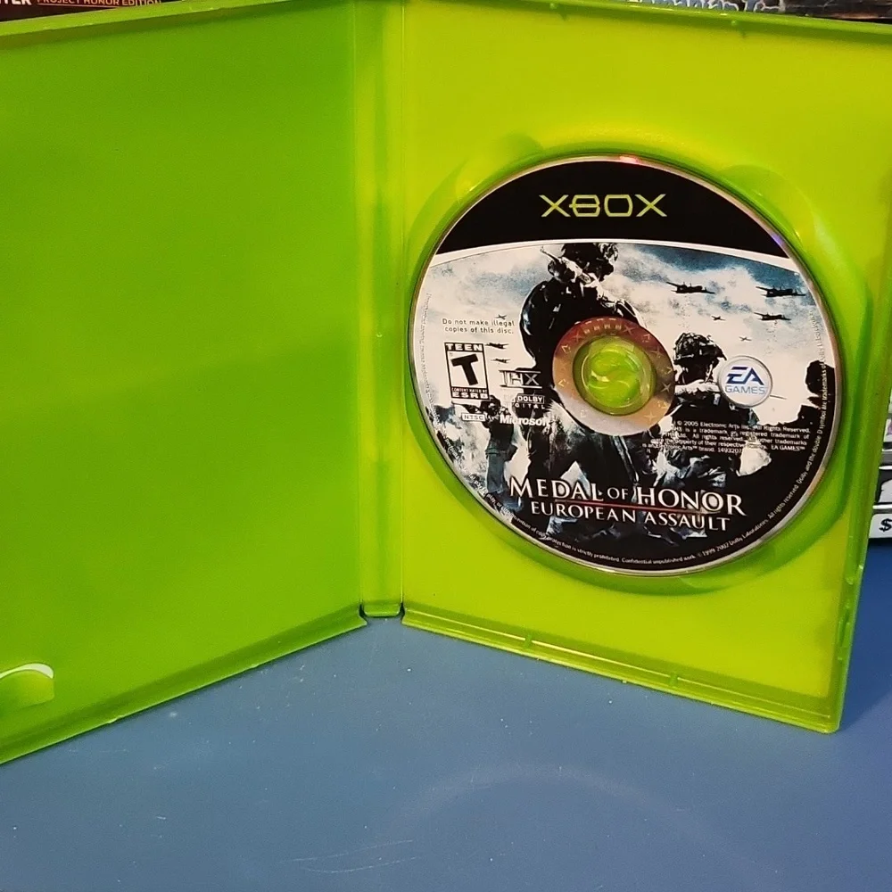 Original Xbox Medal Of Honor European Assult Pre Owned, Good Condition, Tested